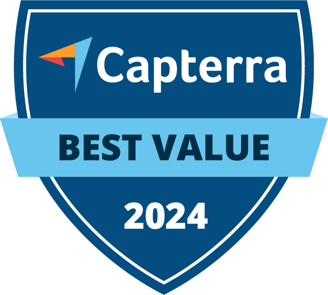 Capterra Best Value award winner, 2024