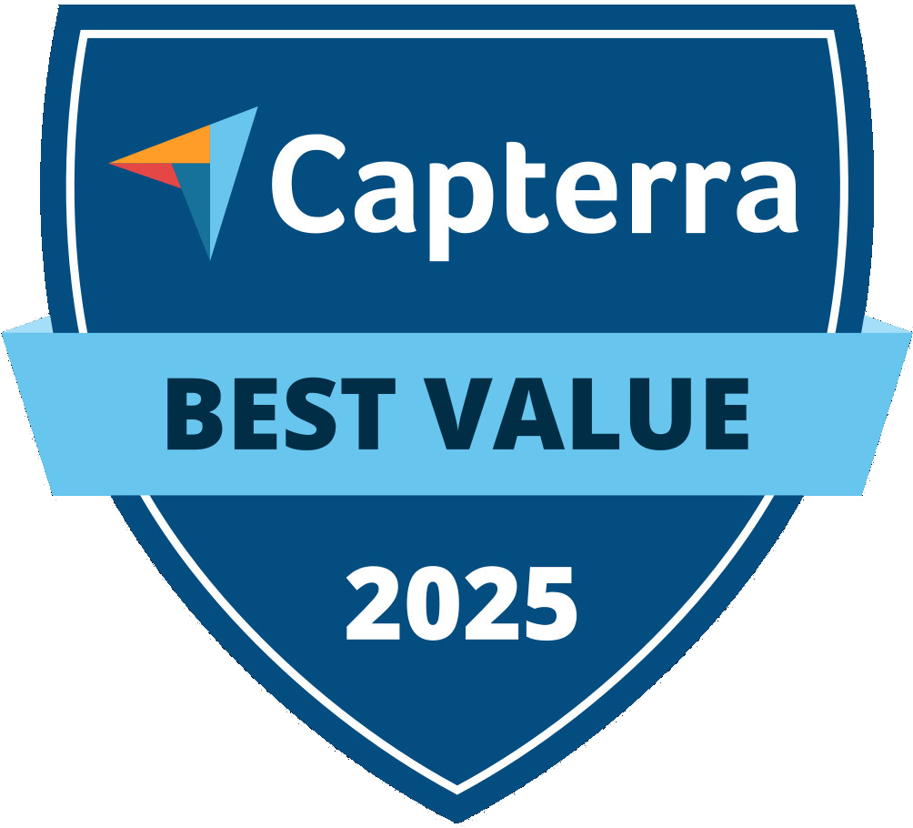 Capterra Best Value award winner, 2025